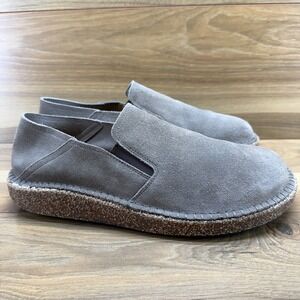 Birkenstock Callan Antique Wheat Suede Mens 10 W EU 43 Slip On Cork Comfort Shoe